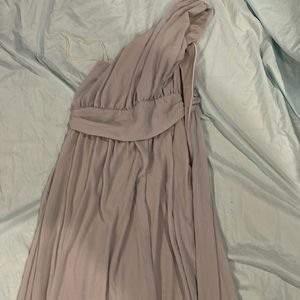 Floor length bridesmaids dress